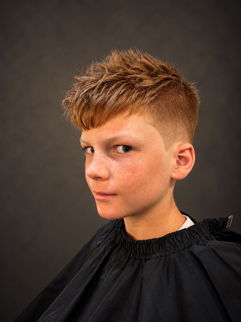 Corte infantil texturizado con fade